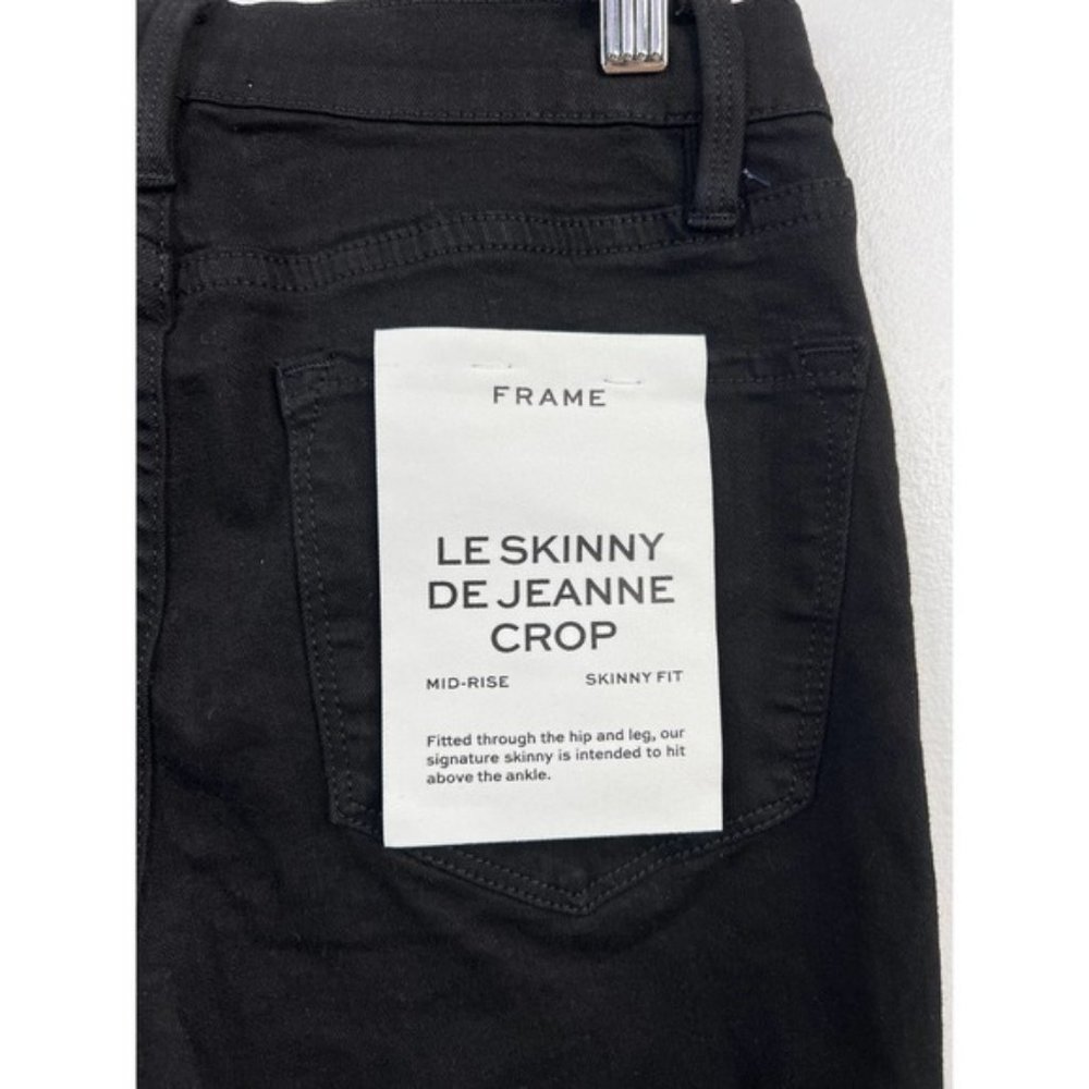 Frame Le Color Cropped Mid Rise Women's Denim Jeans Film Noir Size: 26 NWOT - Picture 7 of 10